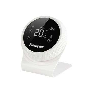 Termostat de ambient pentru centrala, wireless, Homplex NX1, programabil, alb
