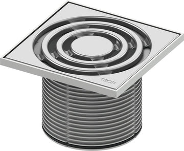 Inaltator cu grila Tece drainpoint S din plastic, 150 x150 mm, 3660003 grossmann