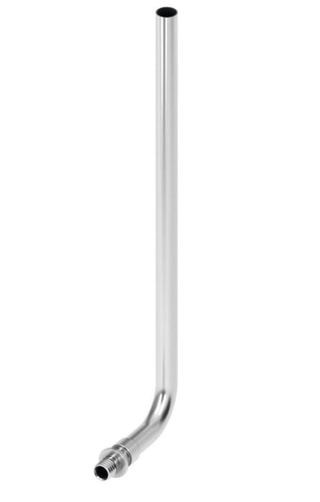 Tija cu cot pentru calorifere TECEflex, inox, L = 300 mm grossmann
