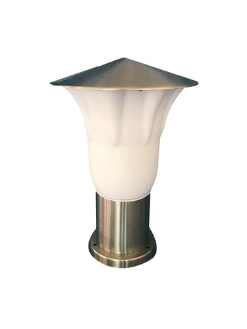 Stainless steel outdoor pole, 40cm 60W E27