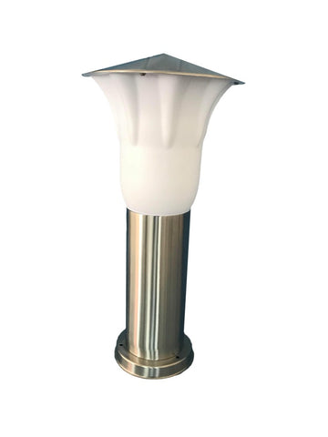 Stainless steel outdoor pole, 55cm 60W E27