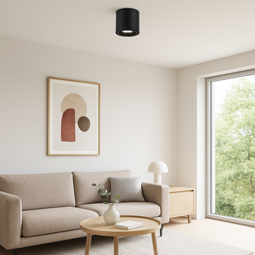 Rabalux spotlight 1xGU10/25W/230V black round