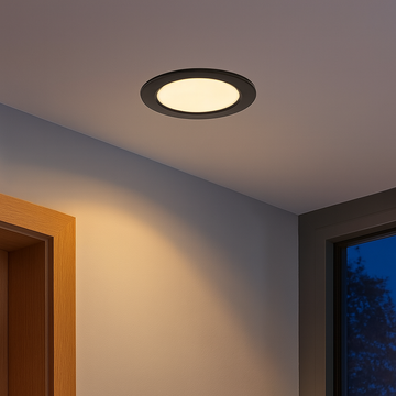 Recessed LED lighting fixture Rabalux LED/6W/230V d. 12 cm black
