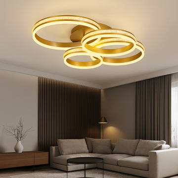 Hydra Led Chandelier 234w/11600lm 3000k/4000k/6500k with Remote Control 2*300+2*400mm