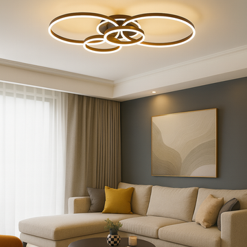 Dione Led Chandelier 176w/8000lm 3000k/4000k/6500k with Remote Control 300+400+500+600mm