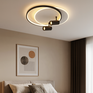 Black Led Chandelier with Carina Spot 60w/3800lm 3000k/4000k/6500k with Remote Control