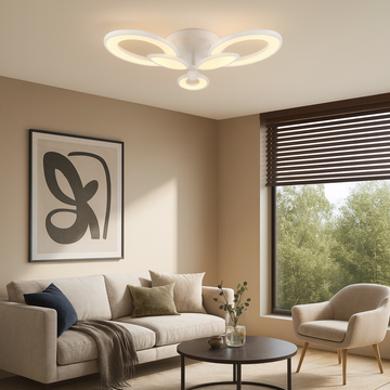 LUSTRA LED LIVING 100W CU 3 BRATE 3 CULORI+IR 550mm x 90mm