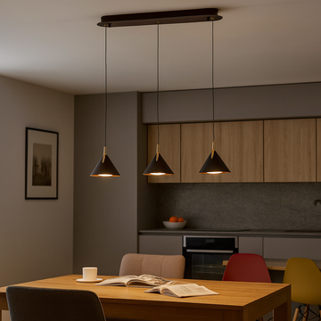 Lustra led Gemini cafenie 24W/1900LM 3000K-6500K