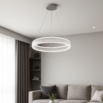 LUSTRA LED PAVO ALB 80W/5600LM 2700K-6500K 500X1200MM CU TELECOMANDA