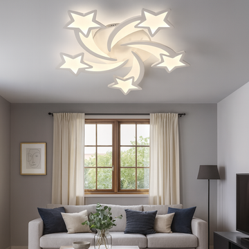 STEA 110W dimmable LED chandelier with 5 arms 3 COLORS+IR