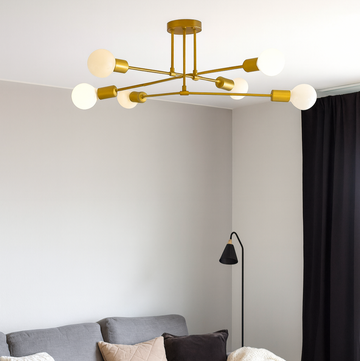 ASTRA GOLD CHANDELIER 6XE27 42W 700X200mm