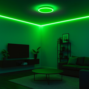 Banda Led Cob Furtun 288led/M 10w/M 8mm Ip65 3000k Lumina verde