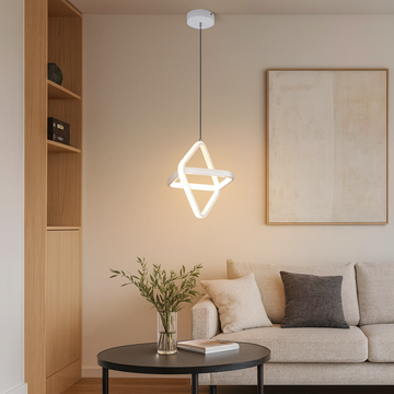 Plafoniera LED cu finisaj alb