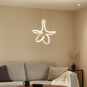 Lustra LED 30W neagra cu 3 functii Lumina Rece/Calda/Neutra