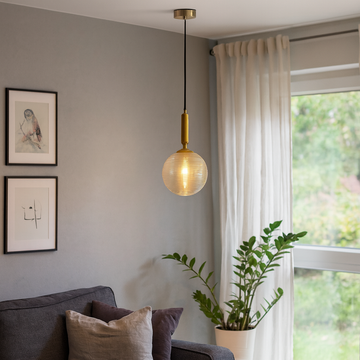 Cable chandelier with modern design