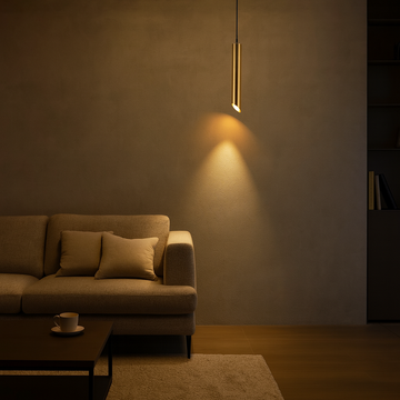 Gold LED pendant lamp