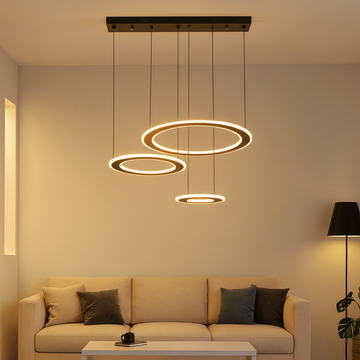 Lustra LED 74W D50cm ring maro cu telecomanda wifi 2.4G