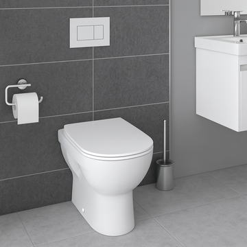 Capac wc Ideal Standard Connect slim cu inchidere lenta, alb