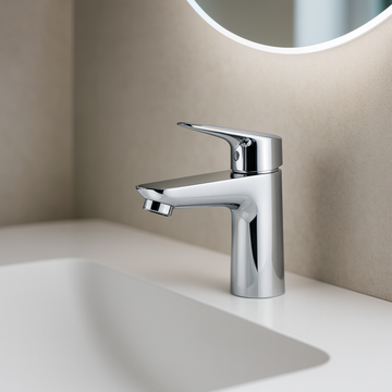 Baterie lavoar Hansgrohe Logis 100, ventil pop-up, crom