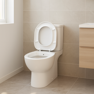 VAS WC pe pardoseala Ideal Standard Connect, cu functie de bideu, alb