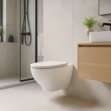 SET VAS WC suspendat Grohe Bau Ceramic Rimless 53x37 cm cu capac inchidere lenta