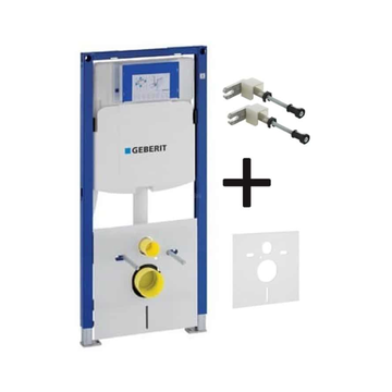 Set rezervor incastrat cu cadru Geberit Duofix Sigma UP320, 12 cm, cu set de fixare si set izolare fonica