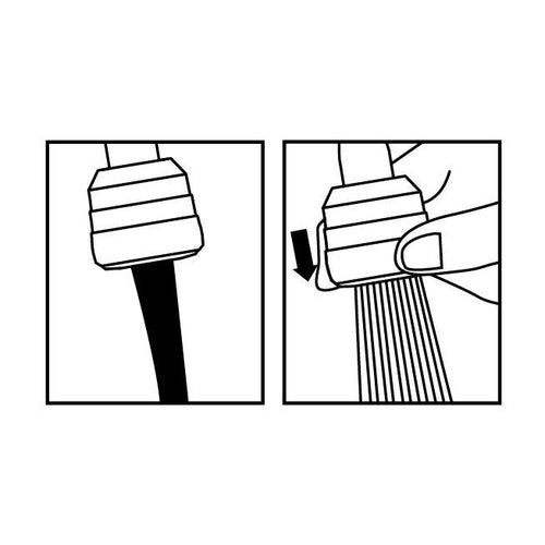 Two-function aerator with elastic hoses, Deante