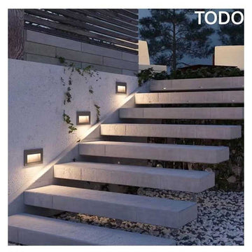 APLICA CU LED SCARA EXTERIOR LUMINA CALDA SH W805 2W