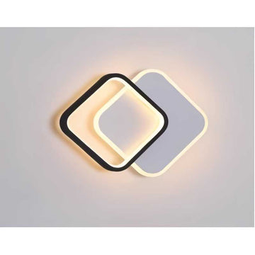 Aplica LED Negru Cu Alb 12W Cu 3 functii 3000k/4000k/6500k