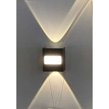 Aplica LED Perete Negru IP65 Moderna 4W Lumina calda