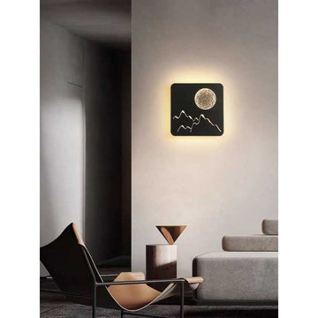 Aplica Munti si Luna Cu LED 24W Cu 3 Functii rece/calda/neutra