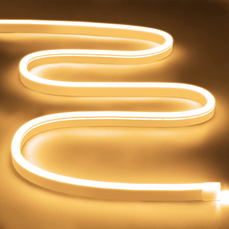 Banda led 12v neon flex set 3000k lumina calda 5m neonflex si sursa de alimentare 60w