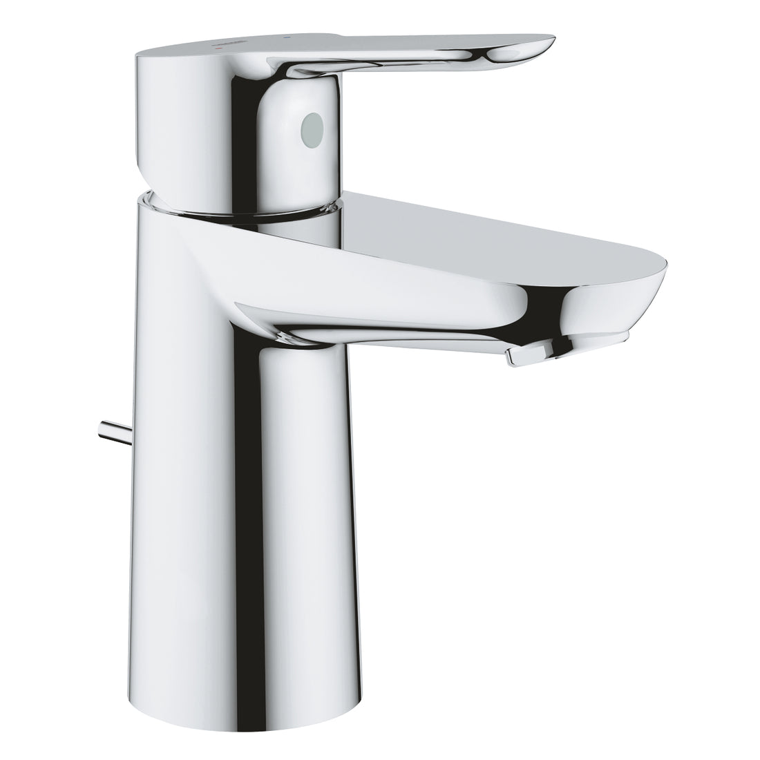 Baterie lavoar Grohe Bau Edge S-Size, ventil pop-up, crom