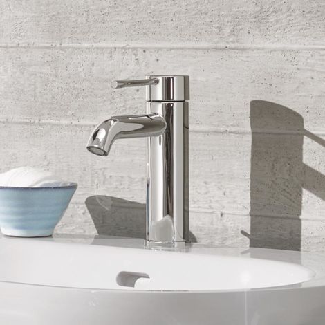 Baterie lavoar Grohe Essence S size, pipa rotunjita, ventil pop-up, crom