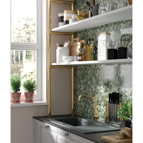 Kitchen faucet, with rectangular spout, Deante