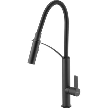 Baterie pentru bucătărie, cu pipă elastică - 2 Funcții, Deante
