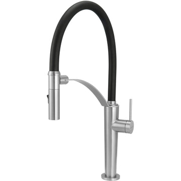 Baterie pentru bucătărie, cu pipă elastică - 2 Funcții, Deante