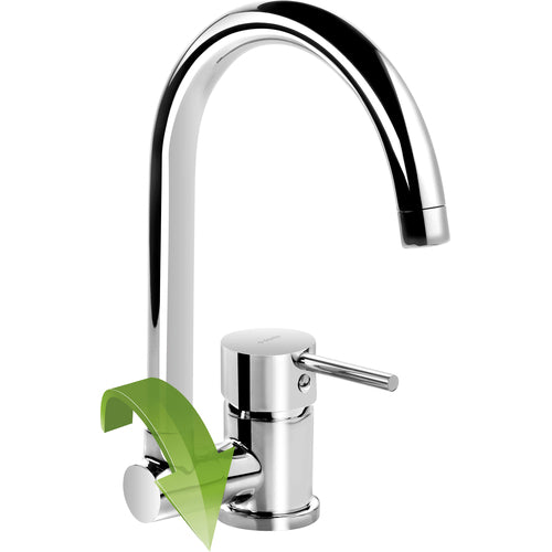 Kitchen faucet, with foldable spout, Deante