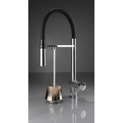 Kitchen faucet, with water filter connection, with flexible spout, Deante