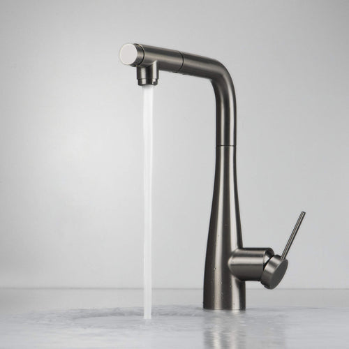 Kitchen faucet, with water filter connection, with pull-out spout, Deante
