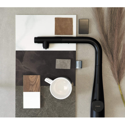 Kitchen faucet, with water filter connection, with pull-out spout, Deante