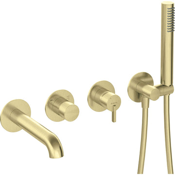Bathtub mixer, 4-hole, concealed, Deante