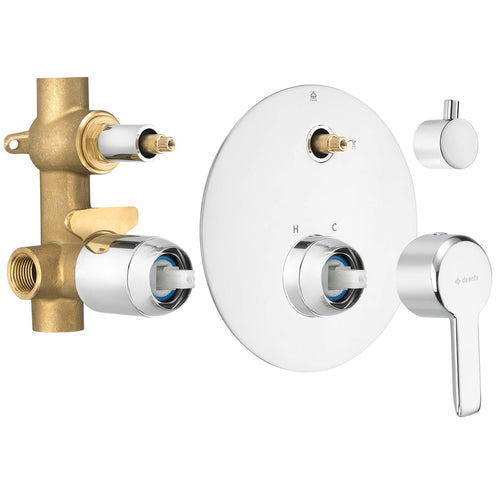 Shower mixer, concealed, with shower diverter, Deante