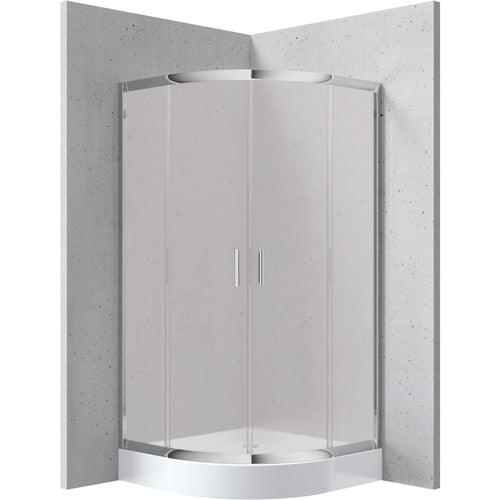 Shower cabin, semicircle, 80x80 cm - height 170 cm, Deante