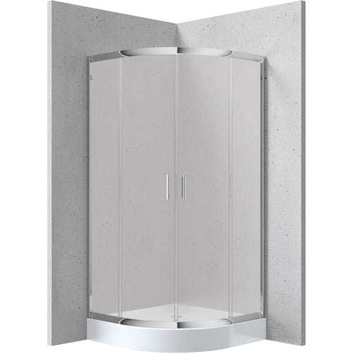 Shower cabin, semicircle, 80x80 cm, Deante