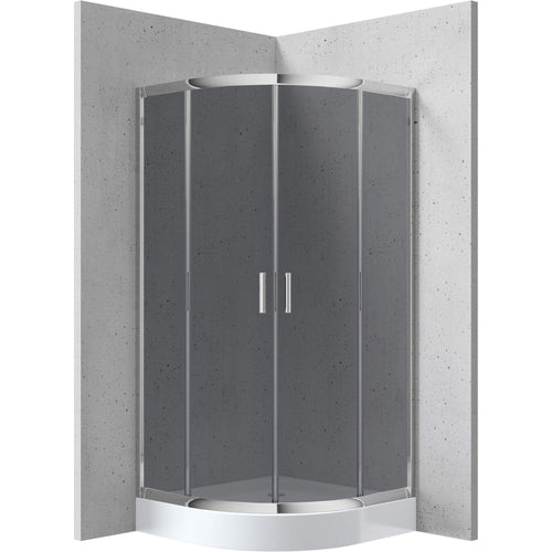 Shower cabin, semicircle, 80x80 cm, Deante