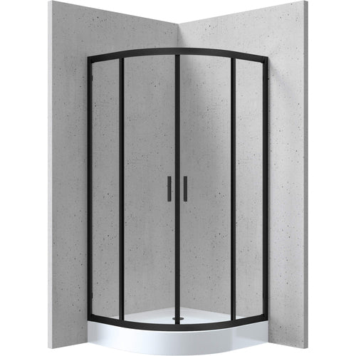 Shower cabin, semicircle, 90x90 cm, Deante