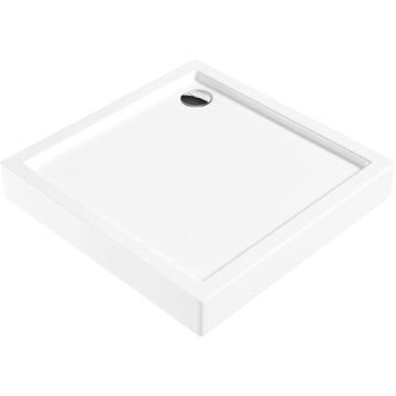 Cădiță de duș din acrilat, pătrat, 80 cm, Deante