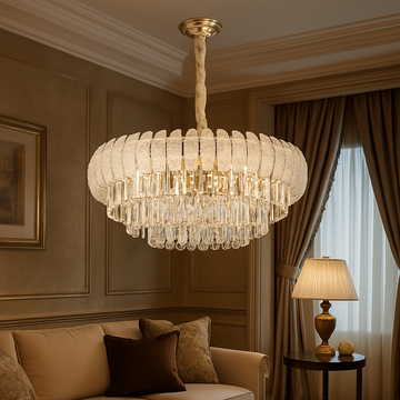 Candelabru Cristal Moderna 55×60×100cm, cu 12 becuri E14