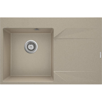 Granite sink, 1-bowl with drainer - right, Deante